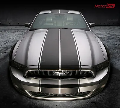 2013 2014 Ford Mustang Rally Double Over The Top Racing Stripes Graphics Decals • $109