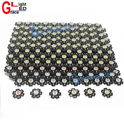 $1.80 • Buy 10 50 100 Pcs 3W High Power Red/green/Blue/Royal Blue LED With 20mm Star Pcb