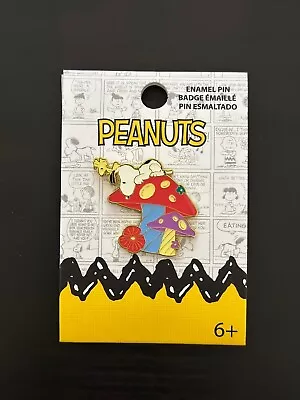 Loungefly Peanuts Snoopy And Woodstock Mushroom Enamel Pin • $16