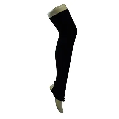 Pridance Long Stirrup Legwarmers Dance Ballet Warm Up Class 65cm Black NWT • £12.95