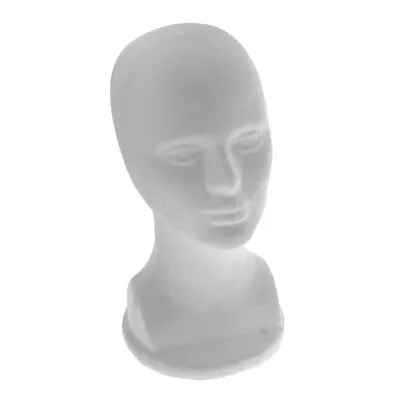 £10.26 • Buy Male Mannequin Head Styrofoam Mannequin Manikin Head Model Foam Shop Display