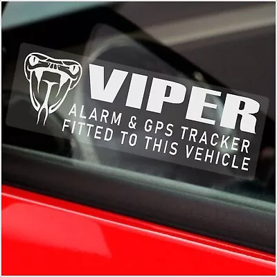 5 X Stickers VIPER GPS Tracking Device Alarm Signs Security Car Tracker Warning • £2.79