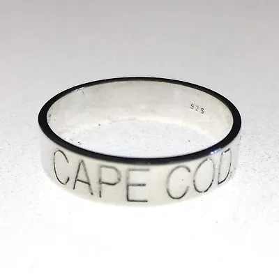 Cape Cod Engraved Sterling Silver Band • $11