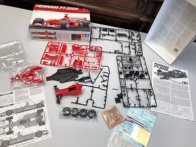 AS-IS TAMIYA FERRARI F1-2000 #48 1/20 Scale MODEL KIT Smoke Damage • $39