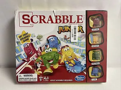 New Hasbro My First Scrabble Junior Game New In Damaged Box Torn Shrink Wrap • £6.74