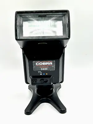 Cobra D400 Flash Boxed With Color Adapters/Instructions- Compatible With Minolta • £12.99