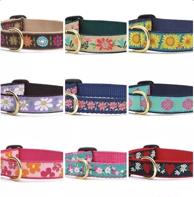 DOG COLLARS Floral By Up Country XS S M L XL XXL Adjustable Made In USA • $26