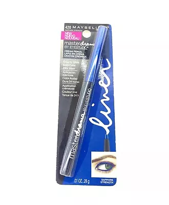 Maybelline Master Drama Cream Pencil Eyeliner #420 Sapphire Strength • $10