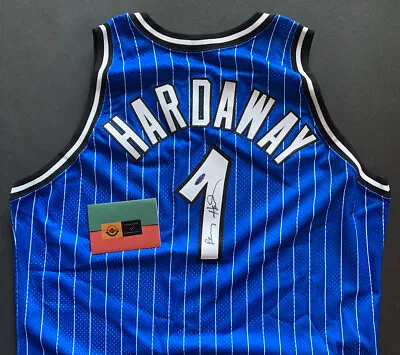 Penny Hardaway Signed 1995 96 + 4 Pro Cut Orlando Magic Champion Jersey Auto UDA • $1999.99