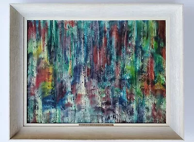 Midcentury 1963 Mederic-Roy Primeau Large Abstract Painting - Quebec Artist • $450