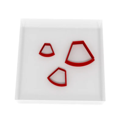 £3.69 • Buy MINI/TINY 1.5CM/2CM/3CM Earing Shape Fondant Cutter Set Of 3 Icing Decoration