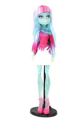 Monster High Doll Create A Monster Ice Blue Girl W/Stand Clothes Shoes Mint • $59.95