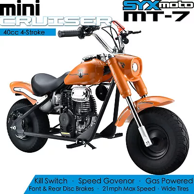 SYX MOTO MT-7 40cc 4 Stroke Mini Cruiser Motorcycle Gas Powered Retro Kids Dirt • $449