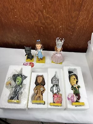 RARE LOT OF 7 Wizard Of Oz Bobbleheads Toto Tin Man  Dorothy Lion • $109.99