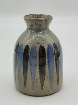 Mid Century Modern Small Speckled Stoneware Weed Vase Japan • $20