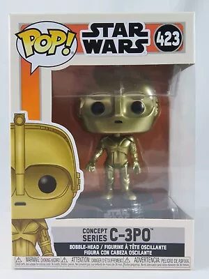 Star Wars Funko Pop - Concept Series C-3PO  - No. 423 - Free Protector • $28