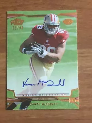 2013 Topps Prime Autographs Copper #129 Vance McDonald RC AUTO 49ers #'d 21/99 • $4.99