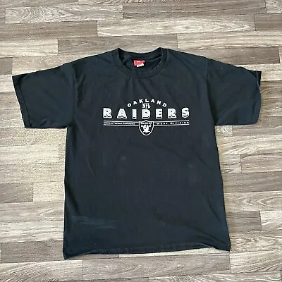 Vintage Y2K NFL Oakland Raiders Shirt; Men’s Large; Black; AFC West • $25