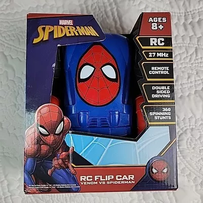 Marvel Spider-Man Venom Vs Spiderman Remote Control RC 27 MHZ Flip Car • $13.49