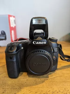 Canon EOS 70D 20.2MP Digital SLR Camera - Black (Body Only) • £180