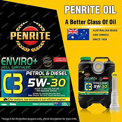 Penrite Full Synthetic Enviro+ C3 5W-30 Engine Oil Premium Quality 10L Diesel • $150.35