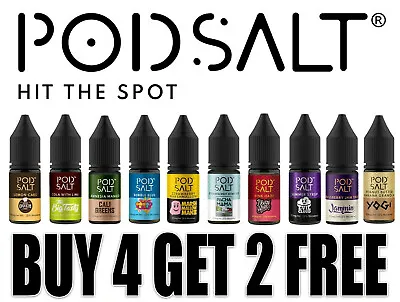 £3.45 • Buy Pod Salt 10ml E Liquid Nic Salt Vape Juice 11mg / 20mg -50:50 E Juice ForPod Kit