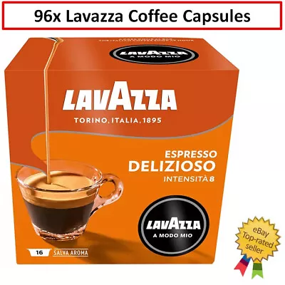 96PK Lavazza Coffee Pods Espresso Caps Delizioso Capsules Sweet Smooth Strong • $67.80