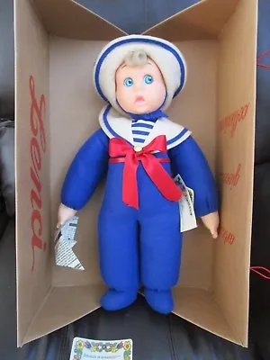 Lenci Felt Doll 18   Sailor Baby Marco  In Original Box With All Tags & CERTS • $328.24