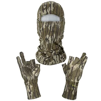 North Mountain Gear Mossy Oak Bottomland Balaclava & Fingerless Gloves • $35.99