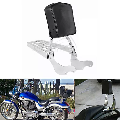 Motorcycle Backrest Sissy Bar Chrome Luggage Rack Fit For Victory Kingpin Vegas • $143.98