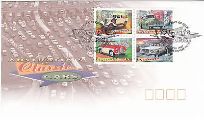 £2.71 • Buy 1997 Australia's Classic Cars (Gummed Stamps) FDC - World Trade Centre Vic PMK