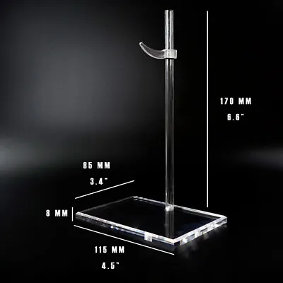 1/9 1/10 1/6 Scale Action Figure Stand Clear Transparent Display Stand Lots • $10