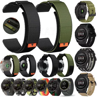 For Garmin Fenix 3 HR 5X 6X 7X Pro MK2i/MK3i 51mm Sport Nylon Watch Band Strap • $11.55