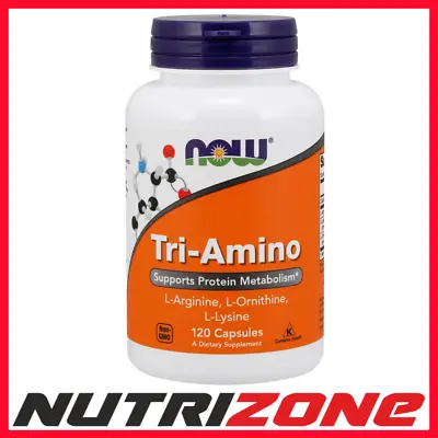 NOW Foods Tri-Amino Protein Metabolism Support - 120 Caps • £22.90