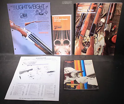 Winchester Model 23 Shotgun Ad Sheet Brochure 2 Catalogs Componant Parts • $19.95