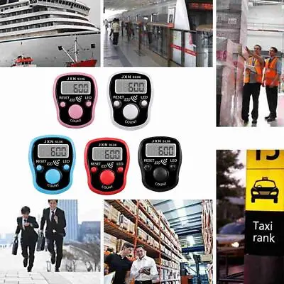 New 1 To 100 LED Digital Electronic Tally Counter Tasbih Finger Counter • £1.79