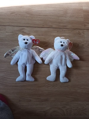 £7.50 • Buy Ty Beanie Babies ** Halo & Halo 11** The Angel Bears 1998 / 2000