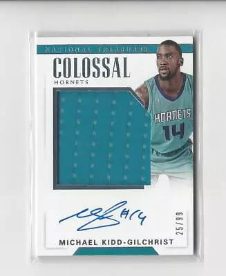 2017-18 National Treasures Colossal Michael Kidd-Gilchrist AUTOGRAPH Hornets /99 • $5.99