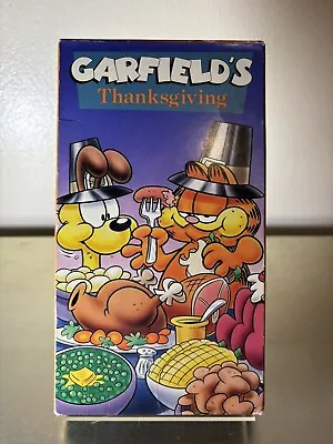 Garfield's Thanksgiving Special VHS 1992 CBS/FOX Video 30 Minutes Tested Working • $18.99