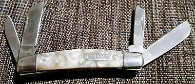 Vintage Imperial Cracked Ice 4 Blade Schrade Pocket Knife • $65