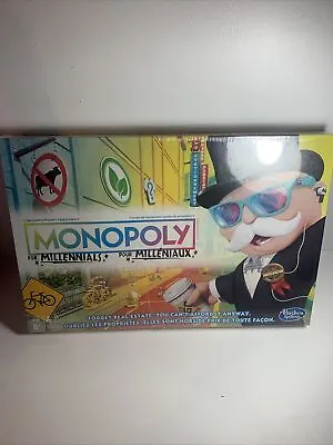 MONOPOLY FOR MILLENNIALS English/French Board Game Parker Brothers Hasbro SEALED • $23