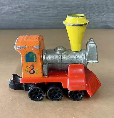 Vintage 1980 Mattel My First Wheels Train Engine Locomotive Die-cast & Plastic • $10.99