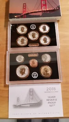 2018 San Francisco Mint Silver Reverse Proof Set • £115.70