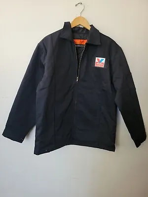 Red Kap Mechanics Jacket Mens Medium Valvoline Instant Oil Change Black • $25