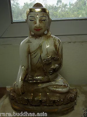 Beautiful MandalayShan State Marble Stone Buddha 21 Cm High Beautiful Statue • $800