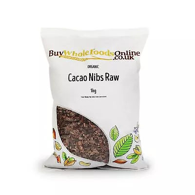 Organic Cacao Nibs (Raw) 1kg | BWFO | Free UK Mainland P&P • £15.10