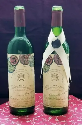 1978 Chateau Mouton Rothschild Two Bottles Empty *made In France* • $200