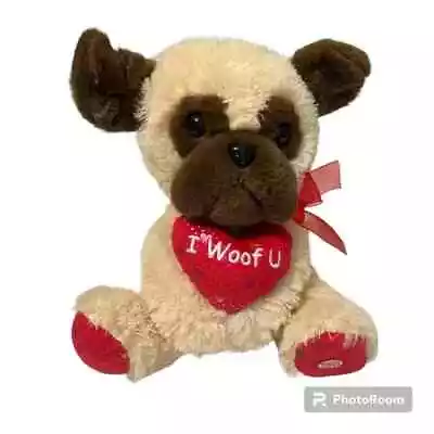 Hug Fun I Woof You Valentines Dog Musical Plush Stuffed Animal • $9.99