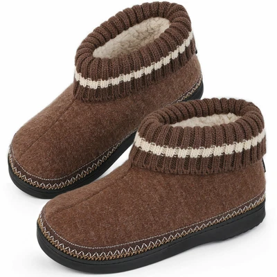 £9.99 • Buy Women's Memory Foam Bootie Slippers Plush Faux Fur Wool House Shoes Size 4