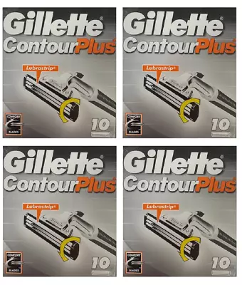 Gillette Contour Plus Razor Blades 40 Cartridges - FITS ALL ATRA RAZORS • $67.43